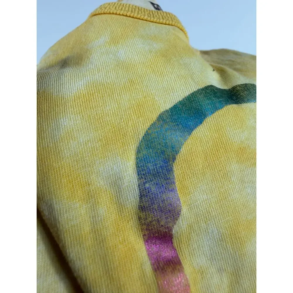 Tea Collection Popsicle Tie Dye Tank Top Yellow Rainbow Girls Size 4